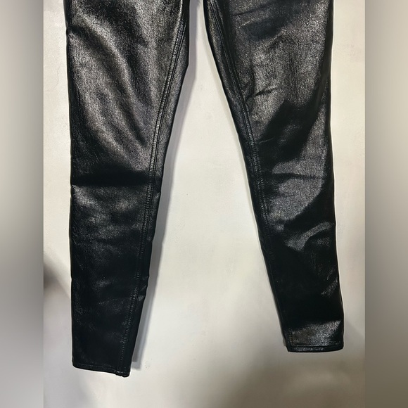 We the Free Phoenix Coated Skinny Jeans in Liquid Black SZ 25 - Picture 11 of 11